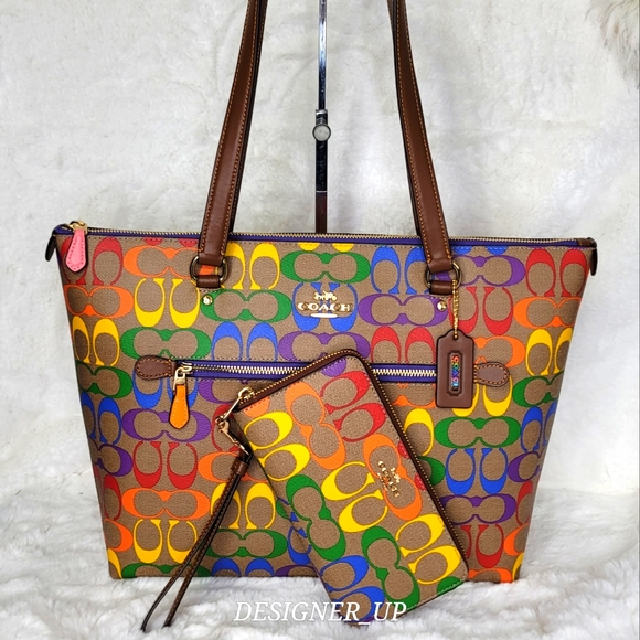 COACH 3 SET Signature Purse  Bag Wallet Wristlet + LIMITED EDITION - Picture 2 of 15